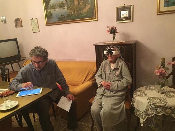misurazione vista a domicilio, a casa, casa di cura, anziani