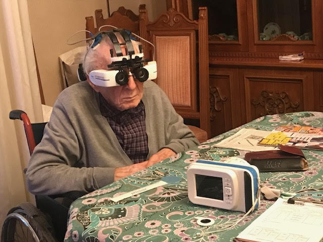 misurazione vista a domicilio, a casa, casa di cura, anziani
